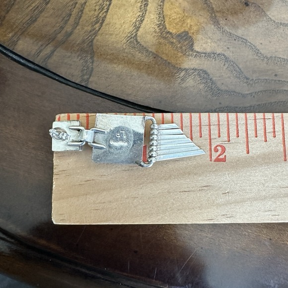 Native American Artisan LP Dangle Earrings 1.9 Inch Turquoise 925 Sterling 14.8g - Picture 8 of 9